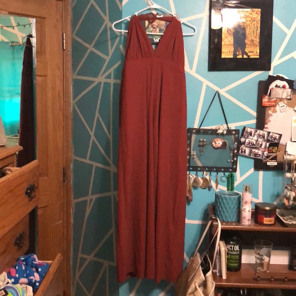 Romper burnt orange